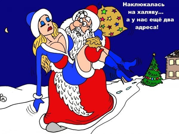 Новогодние карикатурки!