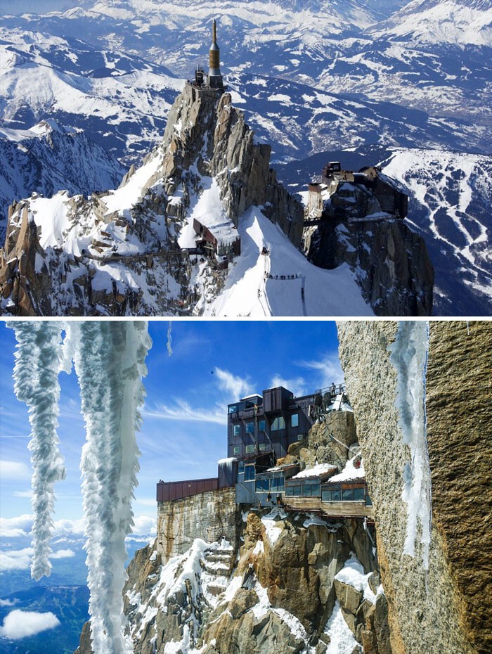 # 24 Замок Aiguille Du Midi, французские Альпы