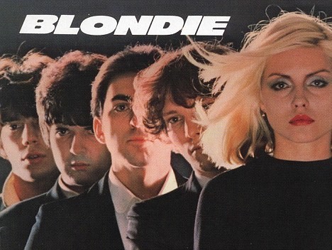 Hits: Harry, Stein and members of Blondie on the cover of their self-titled hit album released in 1976 