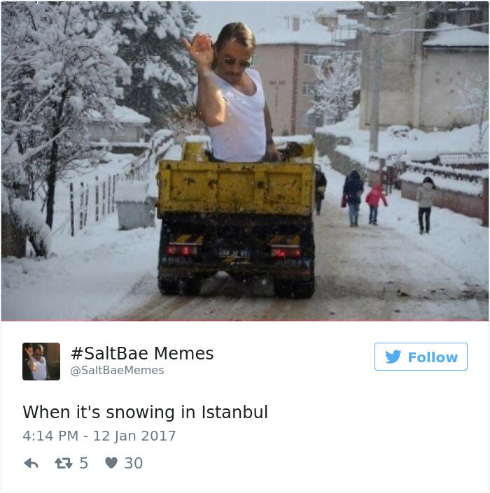 Когда в Стамбуле снег
