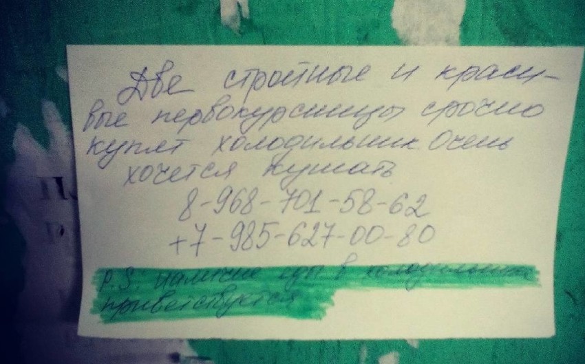 Надо идею в магазины техники подкинуть - холодильники только с едой продавать