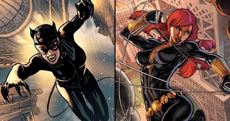 9. Женщина Кошка (DC) и Черная Вдова (Marvel) 