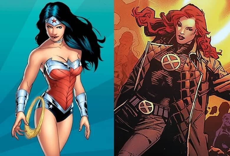 7. Чудо Женщина (DC) и Феникс (Marvel) 