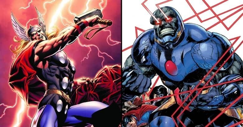 3. Тор (Marvel) и Дарксайд (DC) 