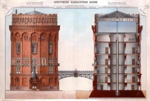Крестовские водонапорные башни схема