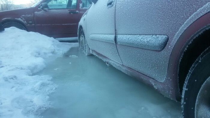 Автомобиль спасет только потепление