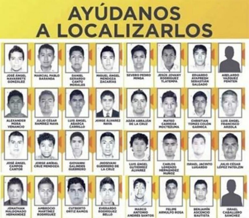 43 пропавших мексиканских студента