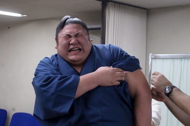 Представители Японской Ассоциаций Сумо надеются, что их борцы подвигнут людей на вакцинацию