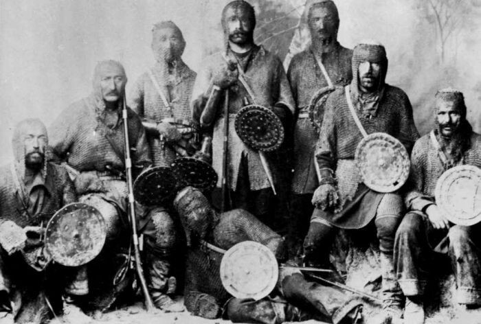 Хевсуры (племя грузин-горцев), Россия, 1890 год  