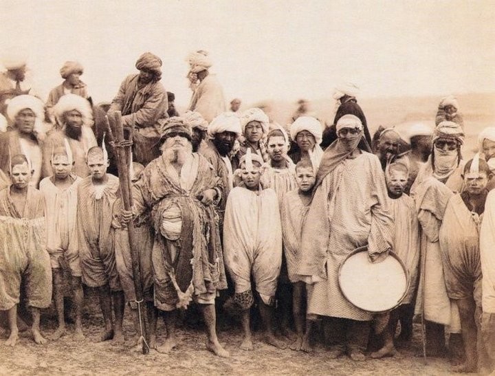 Бродячие циркачи, 1890–е годы, Самарканд, Самаркандская область, Российская империя 