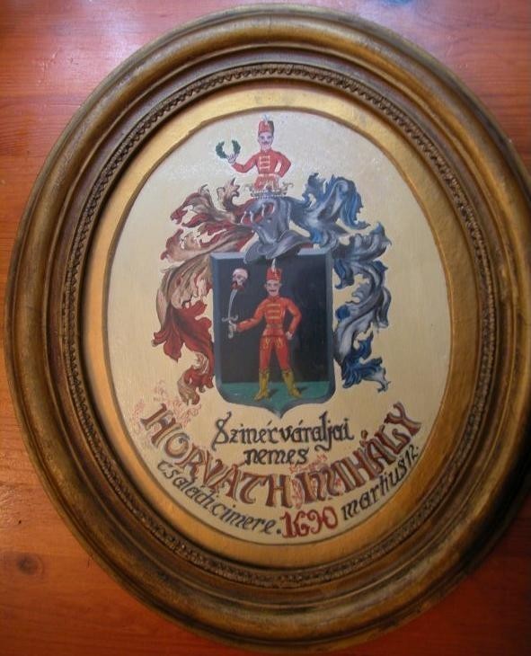 8) Семейный герб венгерского дворянина Михая Хорвата (Mihaly Horvath)  