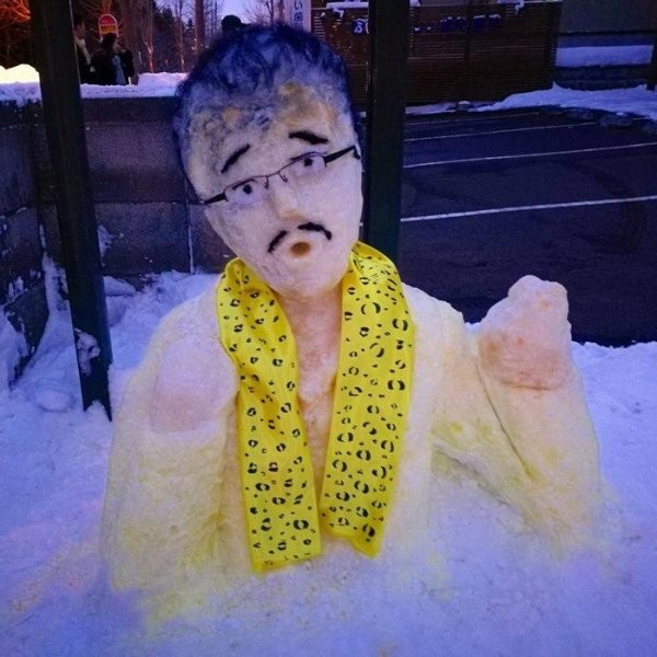 Снеговик в Японии 