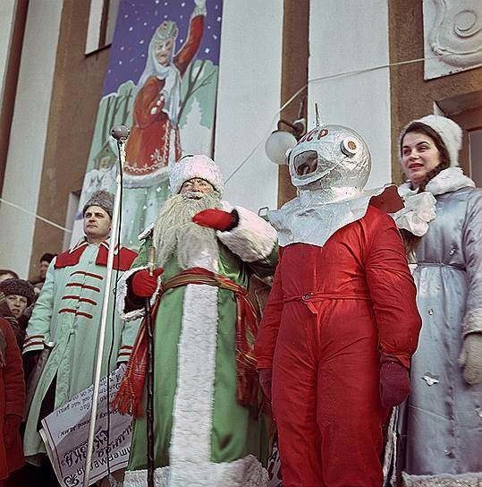 Открытие праздника "Русская зима", Б. Кузьмин, 1963 год: