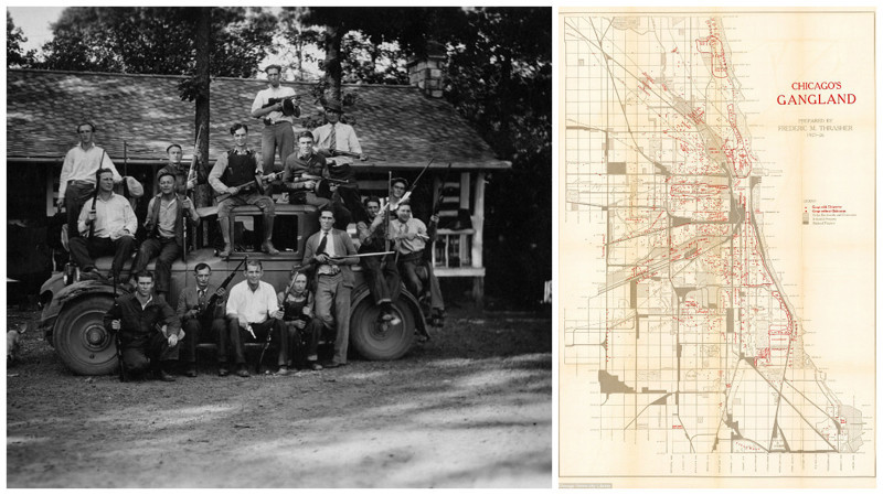 Карта гангстерского Чикаго 1920-х наглядно показала размах бандитского разгула той эпохи