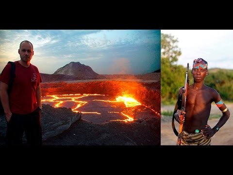 Как не сгореть на кратере вулкана и выжить в диком пдемени Афар 