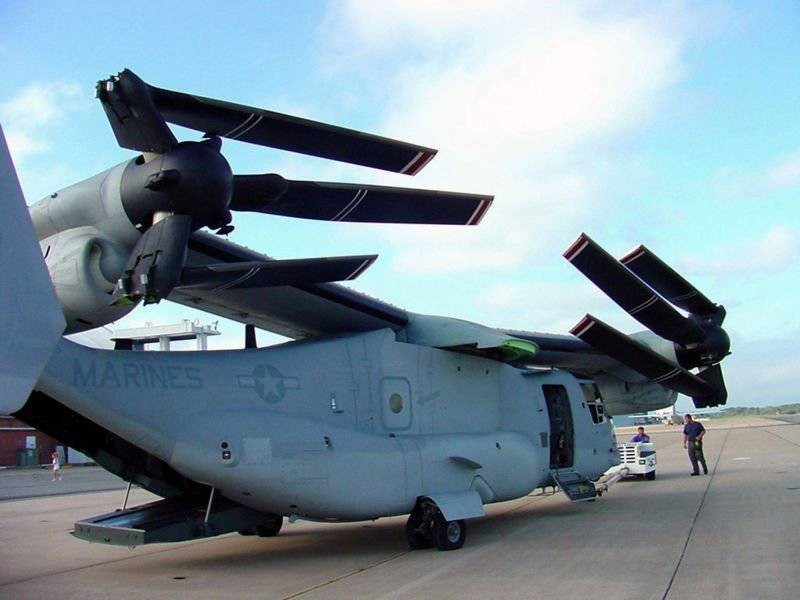 Первая боевая потеря конвертоплана MV-22 Osprey