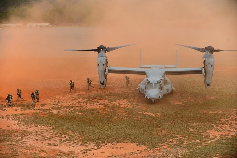 Первая боевая потеря конвертоплана MV-22 Osprey