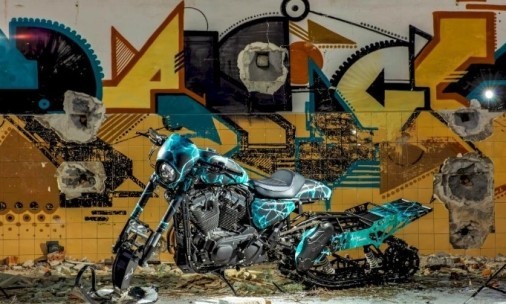  Как мотоцикл Harley-Davidson превратили в «снежную бестию»