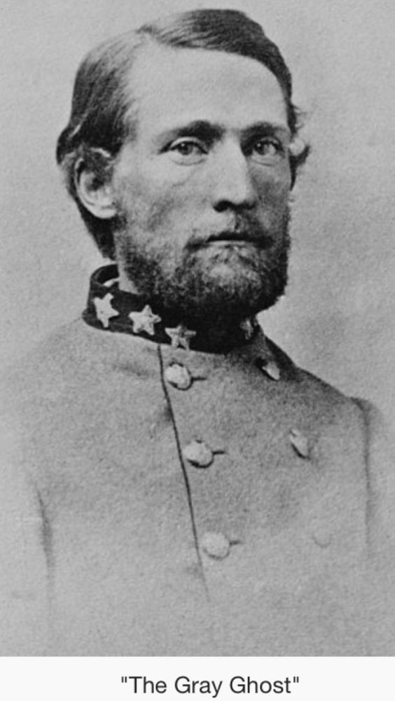 Джон Синглтон Мосби  известен так же как «Серый Призрак» (Gray Ghost), один из кавалерийских офицеров армии Конфедерации во время гражданской войны в США