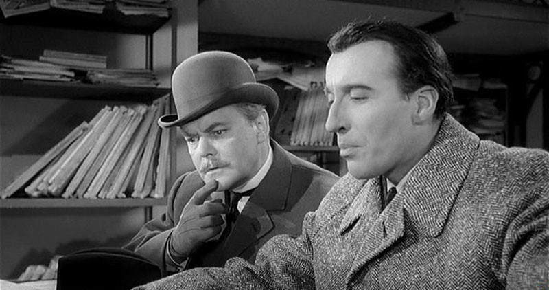 1962 г. Шерлок Холмс и смертоносное ожерелье. В роли Холмса Кристофер Ли