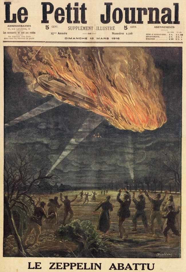 Война в воздухе на иллюстрациях начала 20 века из французского Le Petit Journal