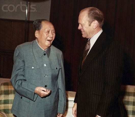 1975 год. Пекин. Мао и Джеральд Форд