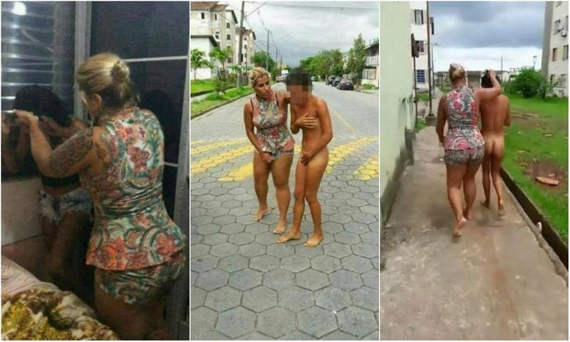 Разъяренная жена провела голышом любовницу мужа по улицам сан-паулу
