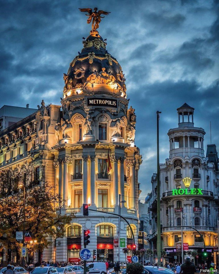 Ночной Мадрид, Испания