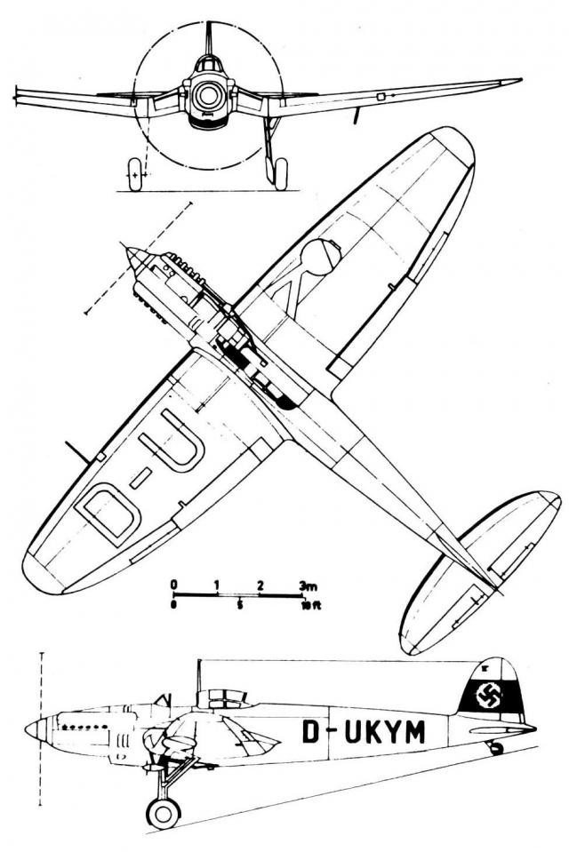 Опытный пикирующий бомбардировщик Heinkel He-118