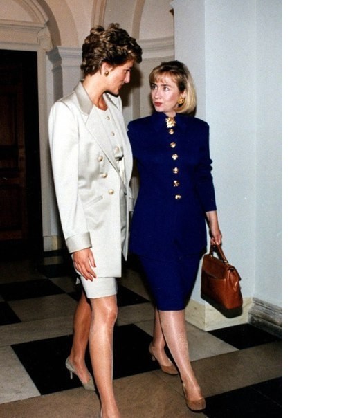 Принцесса Диана и Хиллари Клинтон, 1994 год.