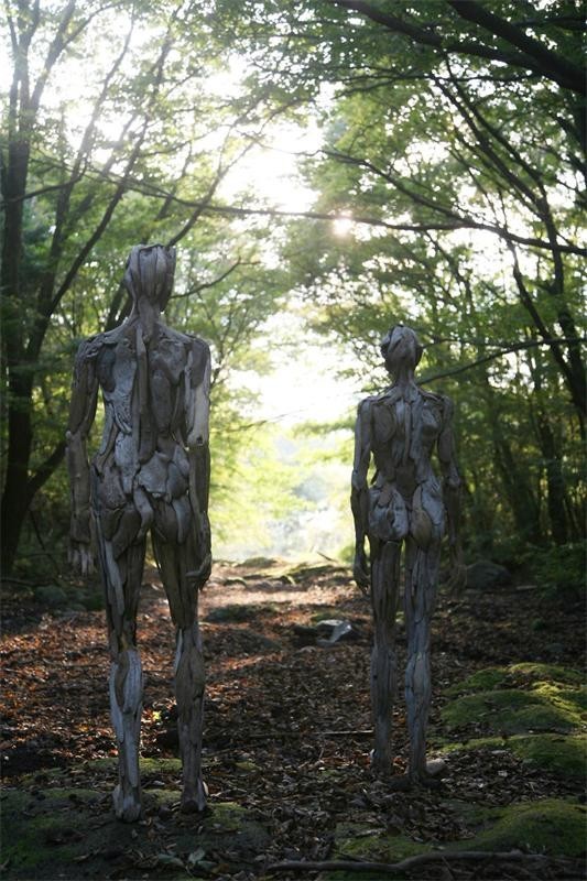 Скульптуры из коряг Нагато Ивасаки
