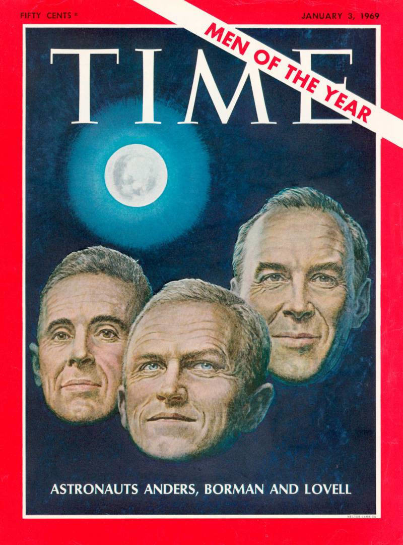 1968: Аполлон 8 Уильям Андерс, Фрэнк Борман, Джеймс Ловелл
