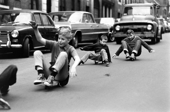 35. Мальчики на скейтбордах, Нью-Йорк, 1960-е