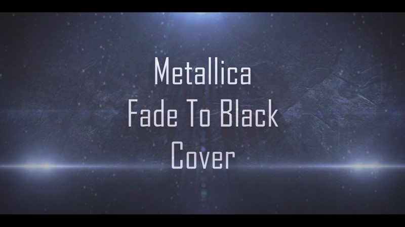 Metallica - Fade to Black (guitar cover)