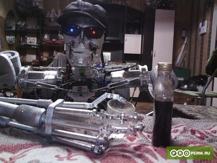 Пермский программист создал модель робота Т-800 из фильма «Терминатор»