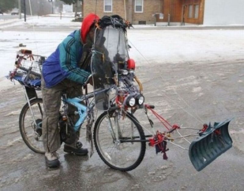 Изобретательный подход к уборке снега