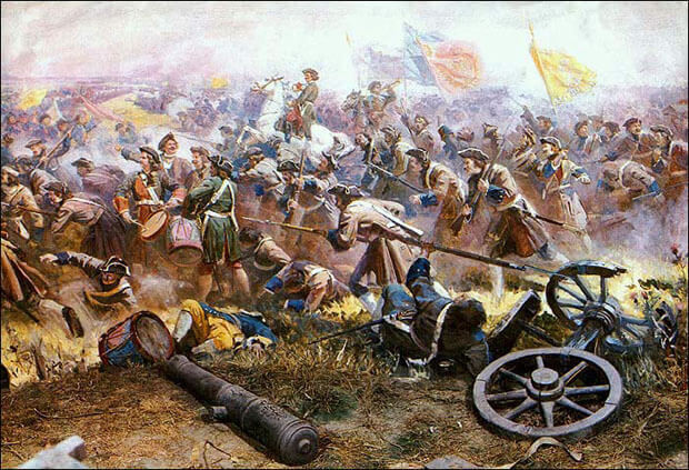 Забытый подвиг русских солдат.Битва при Фрауштадте. 13 февраля 1706 г