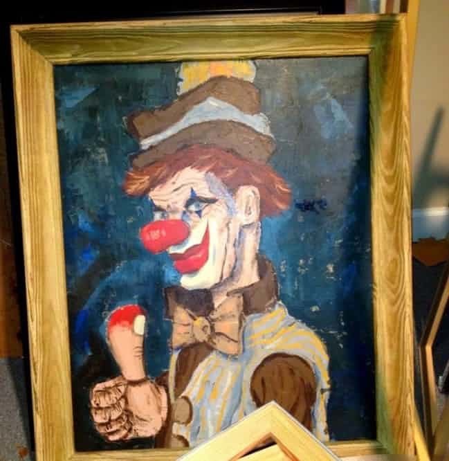Портрет злого клоуна