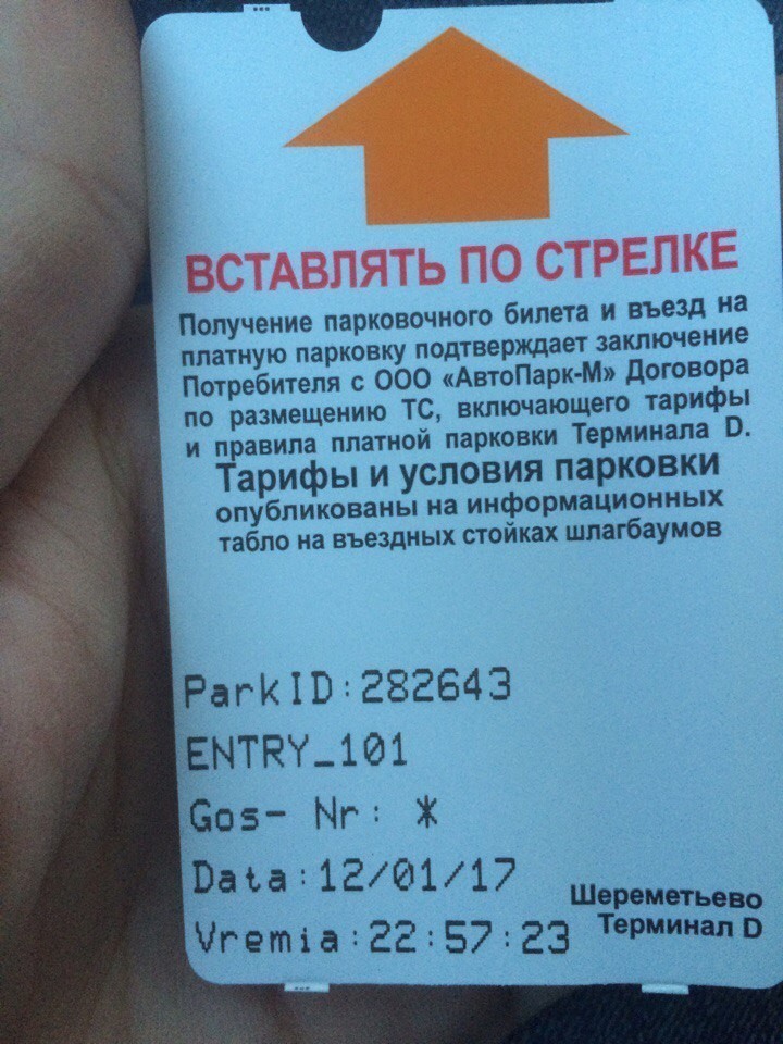 Обманувший паркомат Шереметьево на 700 рублей москвич должен теперь 700 тысяч