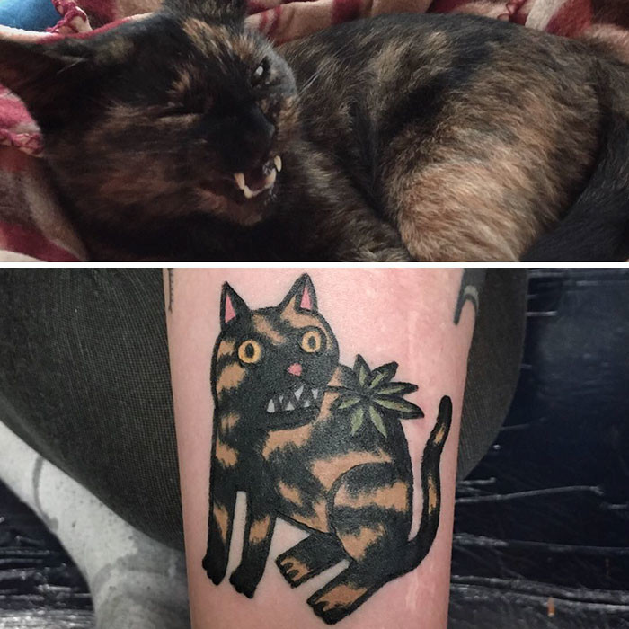 Южнокорейский татуировщик рисует милых животных на теле их владельцев
