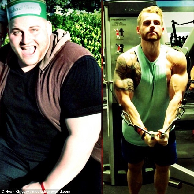 Парень за год набрал 90 кг из-за депрессии, но заставил себя ходить в спортзал