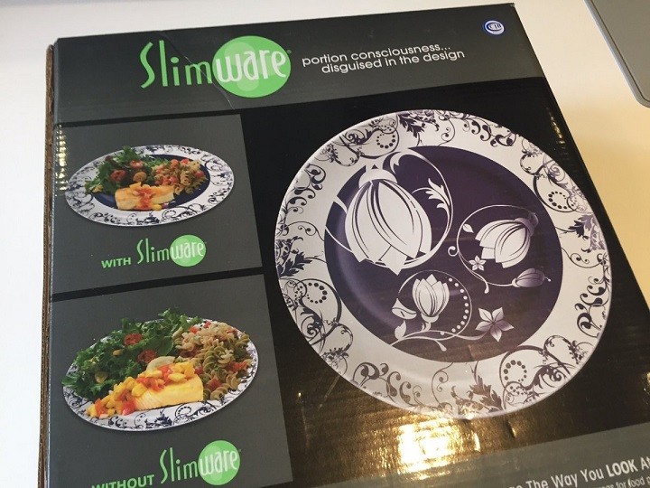 Набор тарелок Slimware, которые позволяют контролировать размер порции.
