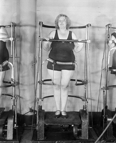 Тренажер для снижения лишнего веса, Нью-Йорк, 1930 год.