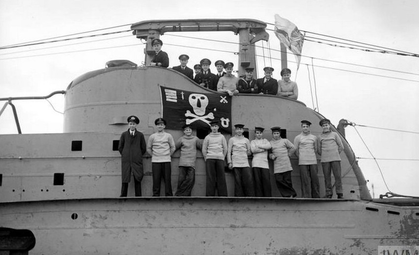 Экипаж британской субмарины "Талисман", Великобритания, 11 февраля 1942 года.