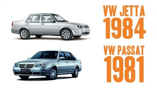 10) Volkswagen Jetta (2-го поколения, 1984) и Volkswagen Passat (2-го поколения, 1981)