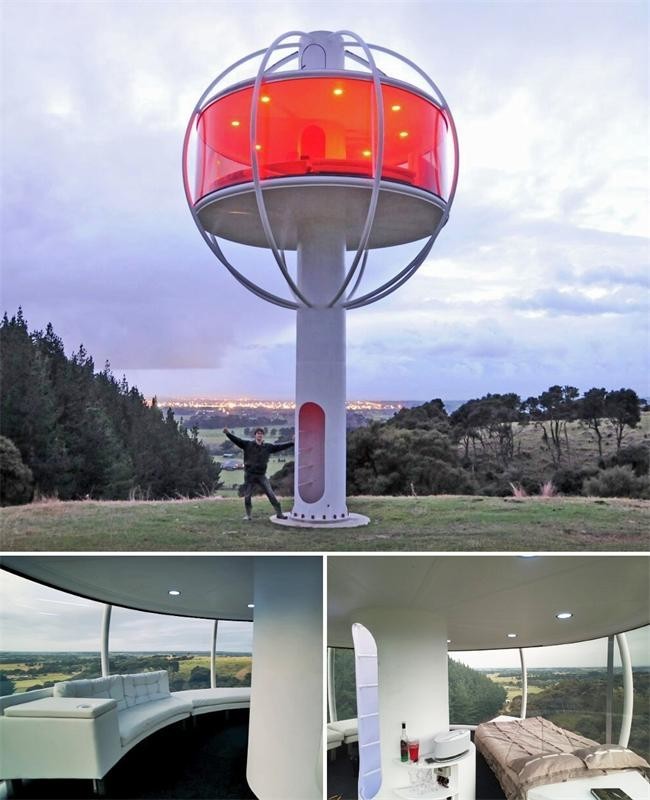 Дом-сфера с обзором на 360 градусов (Новая Зеландия)
