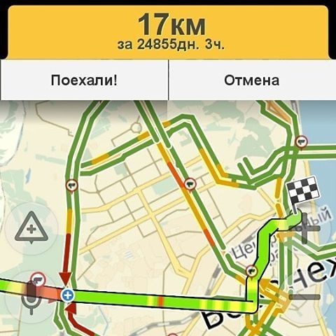 В Воронеже навигатор предложил водителю объехать пробку за 68 лет