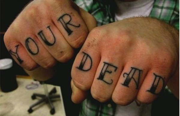 Your Dead – буквально «Ваш мертвец». Было желание написать You’re Dead (Ты мертвец), но не уместилось!