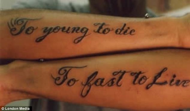 To Young To Die – буквально значит «Молодым умирать». Правильно Too Young To Die – «Слишком молод, чтобы умирать». To Fast To Live – из той же серии