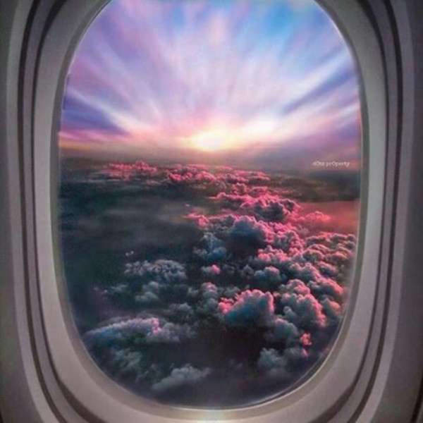 Потрясающий вид из окон самолетов